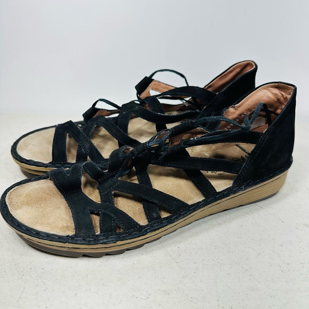 Naot Black Yarrow Strappy Sandal Sz 41 10.5-11 View 4
